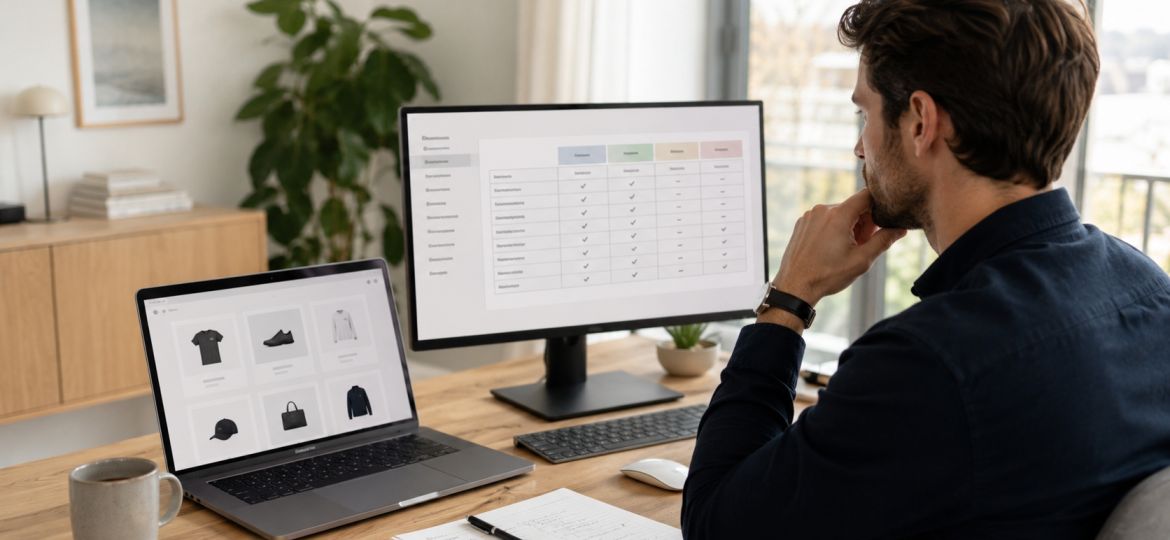 Shopify webshop sammenlignet med andre webshop platforme